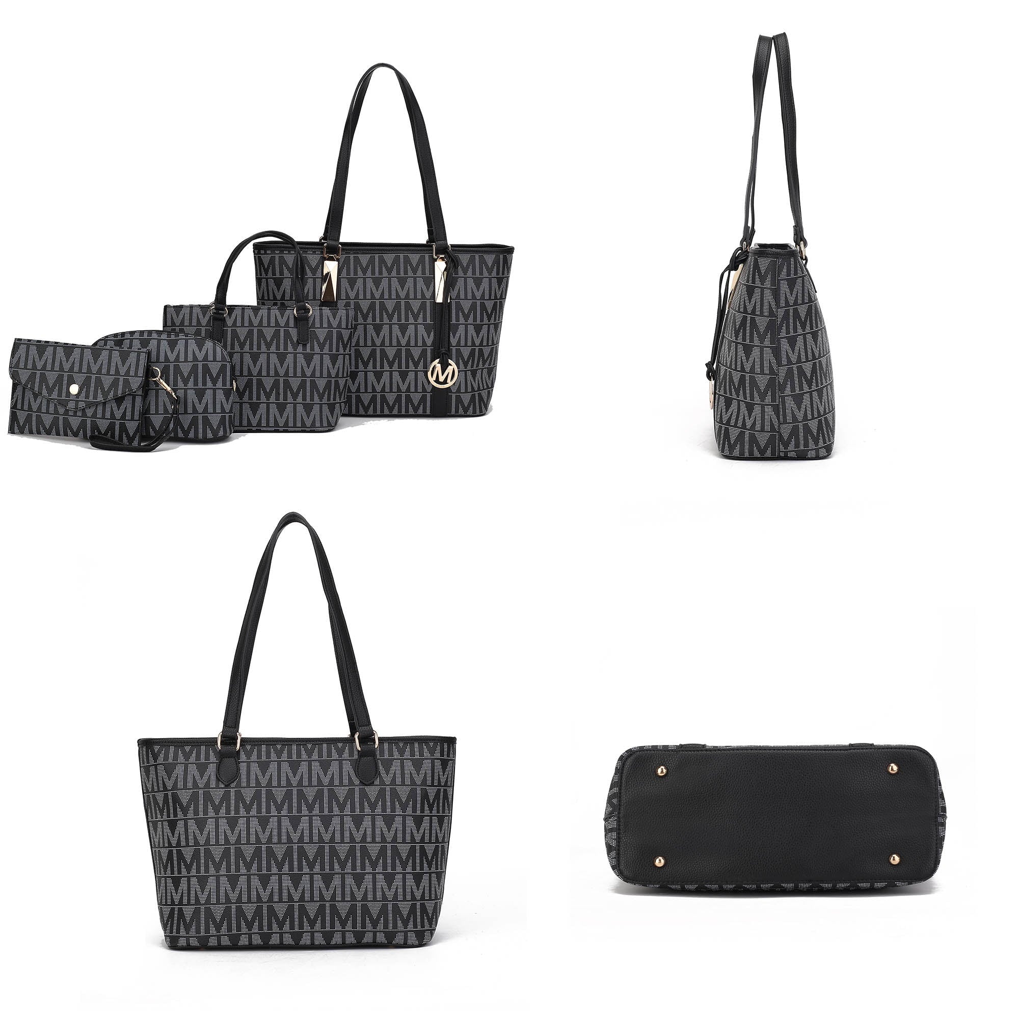 Arya Women'S Tote Bag, Small Tote Handbag, Pouch Purse & Wristlet Wallet, Signature Handbag 4 Pcs Set by Mia K