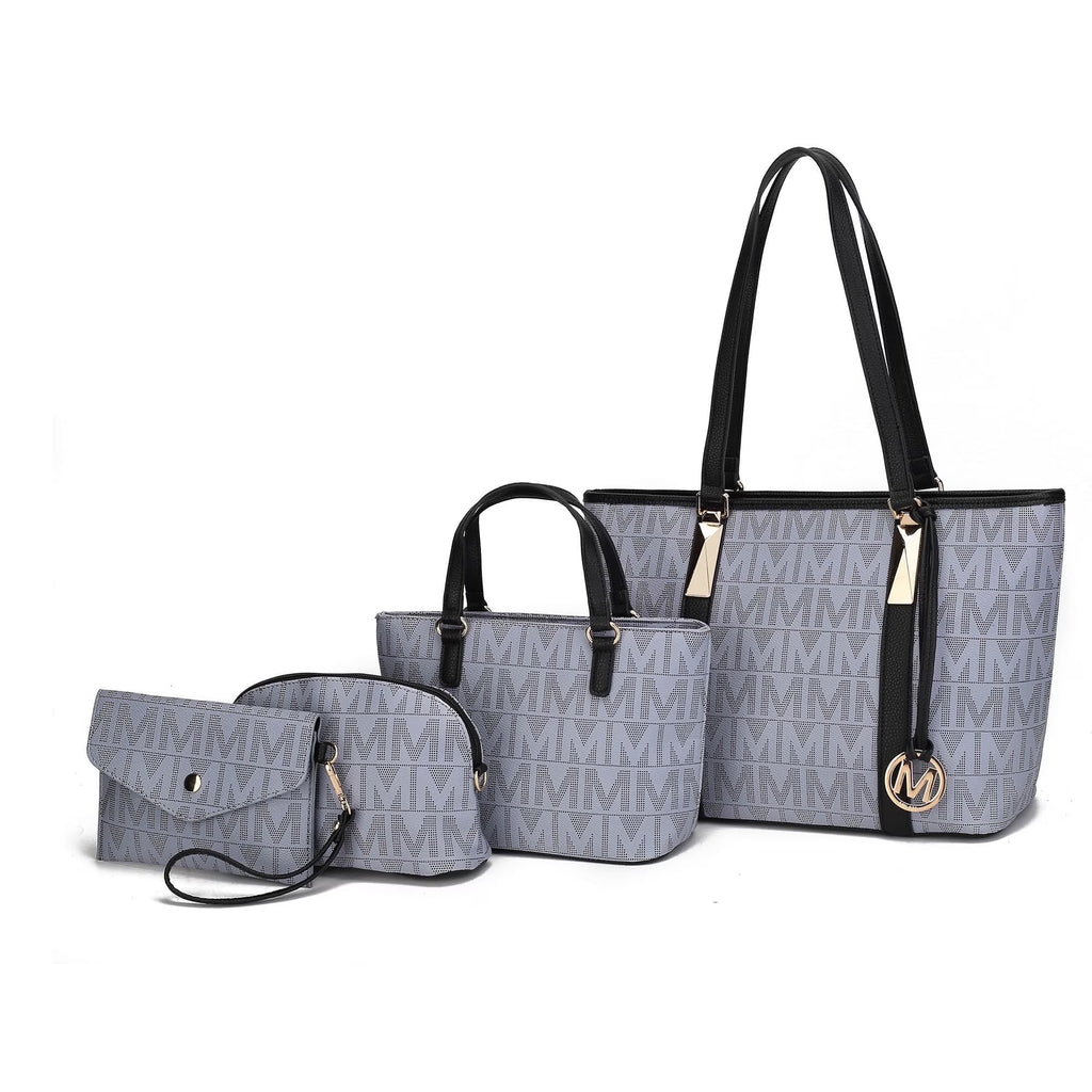 Arya Women'S Tote Bag, Small Tote Handbag, Pouch Purse & Wristlet Wallet, Signature Handbag 4 Pcs Set by Mia K