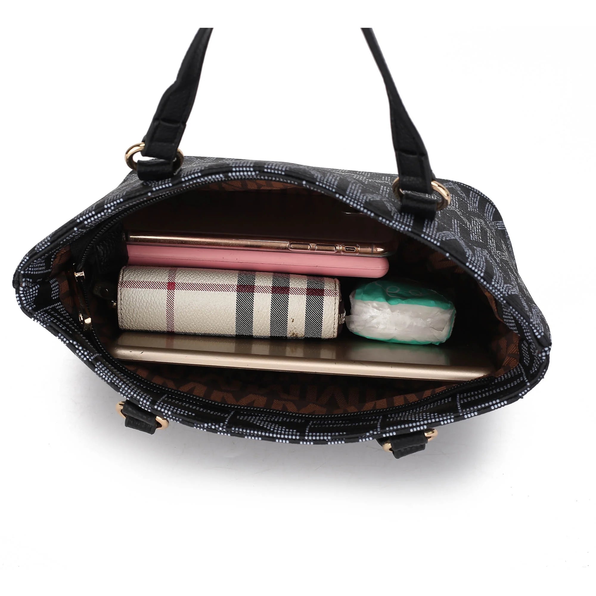Arya Women'S Tote Bag, Small Tote Handbag, Pouch Purse & Wristlet Wallet, Signature Handbag 4 Pcs Set by Mia K